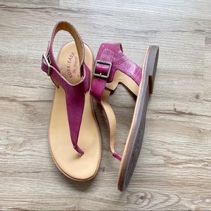 Kork-Ease Red Catriona Leather Thong Sandals (10)